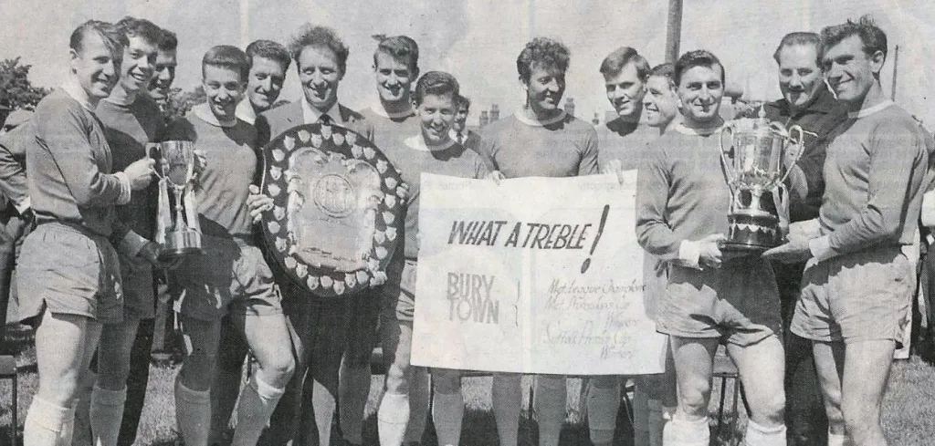 Bury Town’s 1965-66 treble-winning team